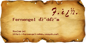 Fernengel Ádám névjegykártya